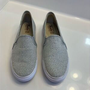 Keds Gray and White Casual Flats